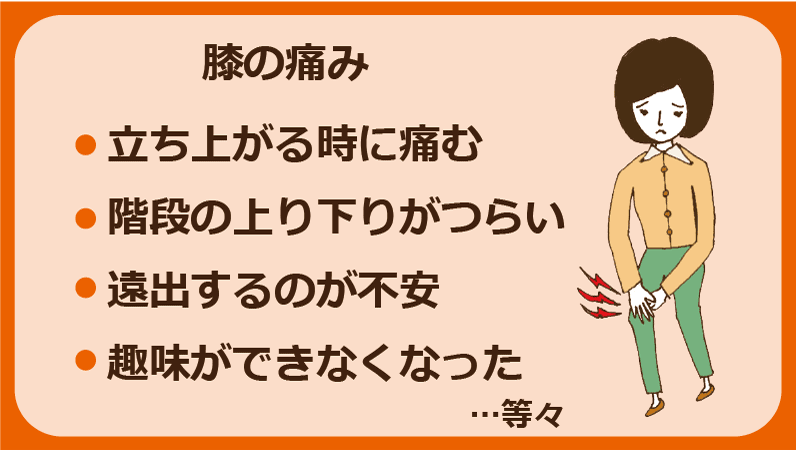 膝の症状