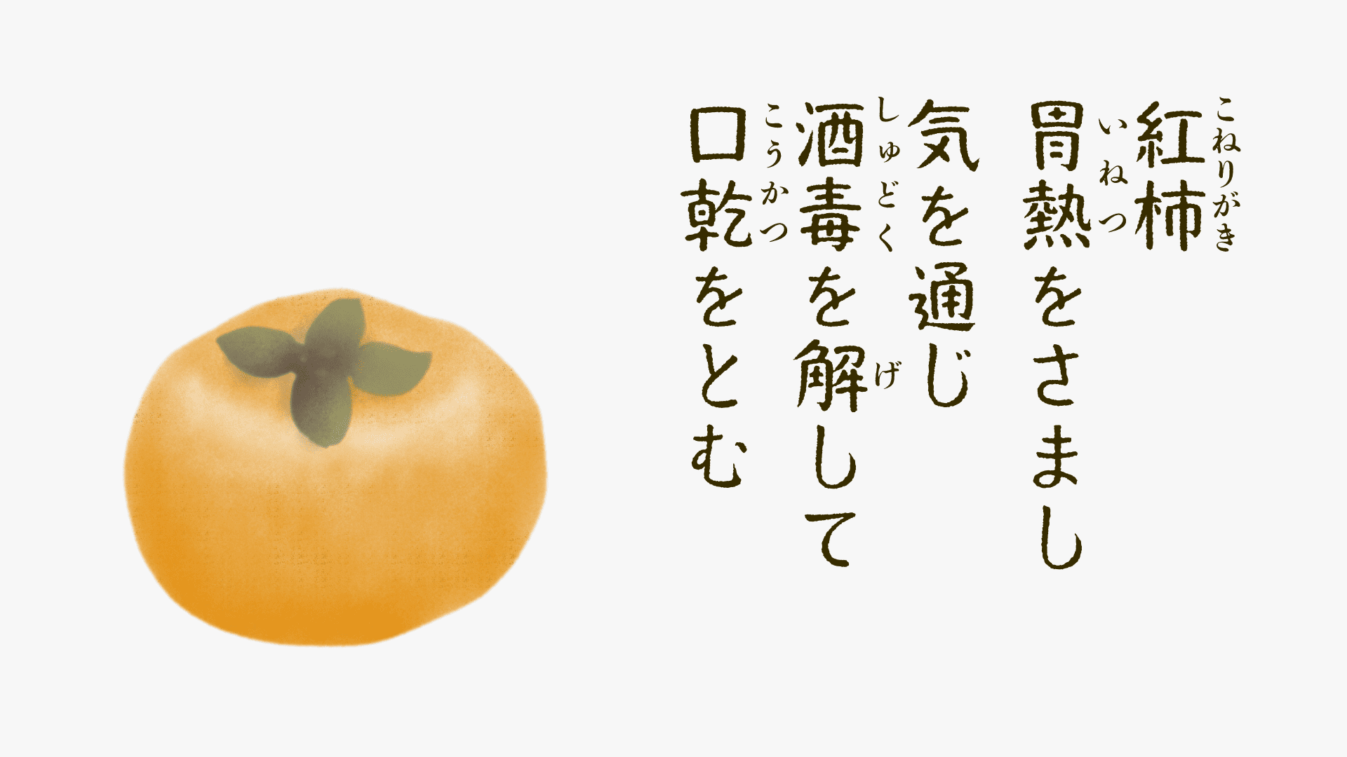 柿の養生和歌