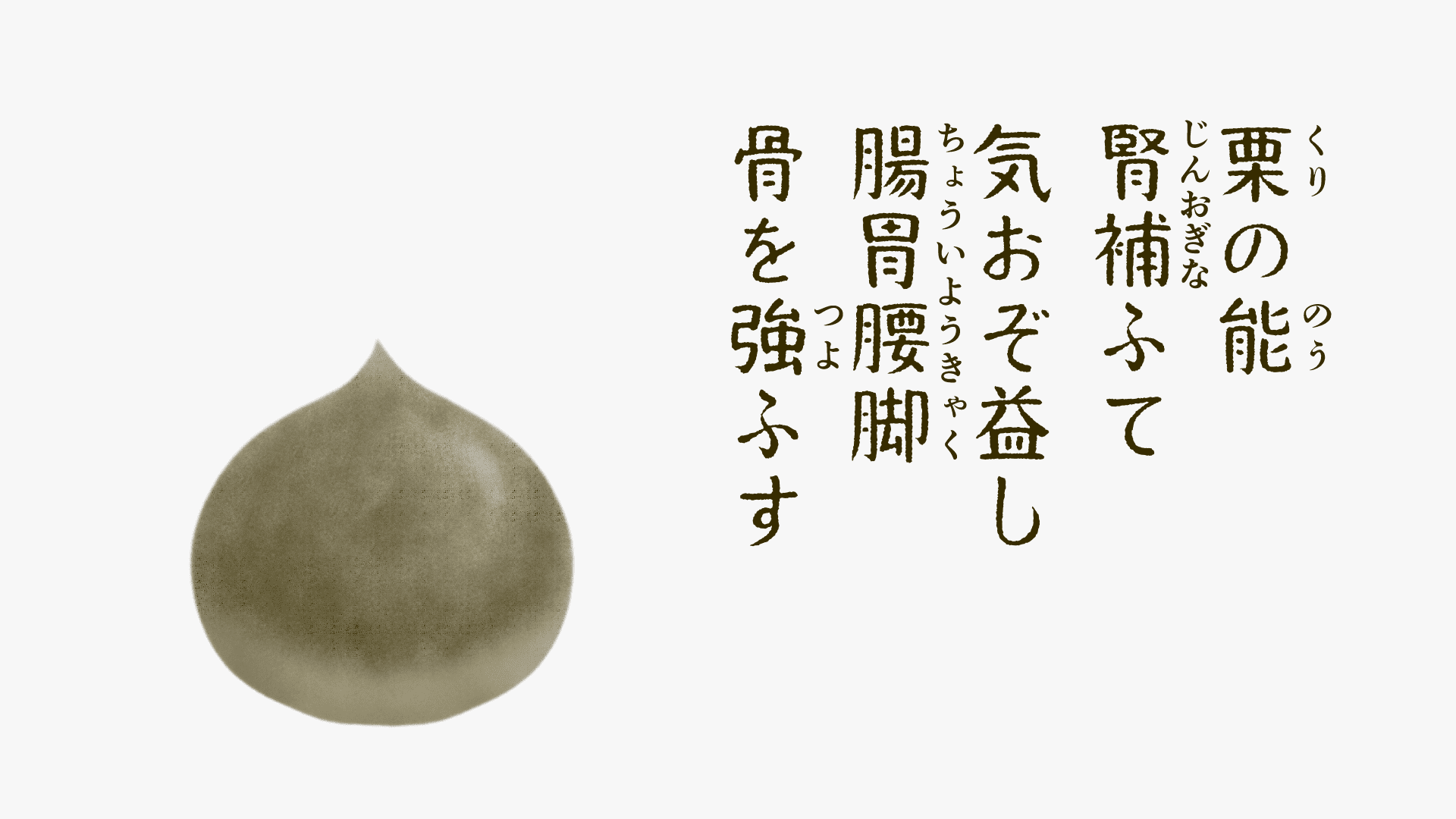 栗の養生和歌